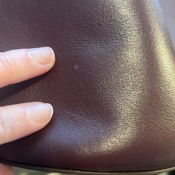 J Crew Berkeley Burgundy Leather Bucket Bag - Picture 12 of 12